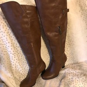 Over the knee brown boots size 8M